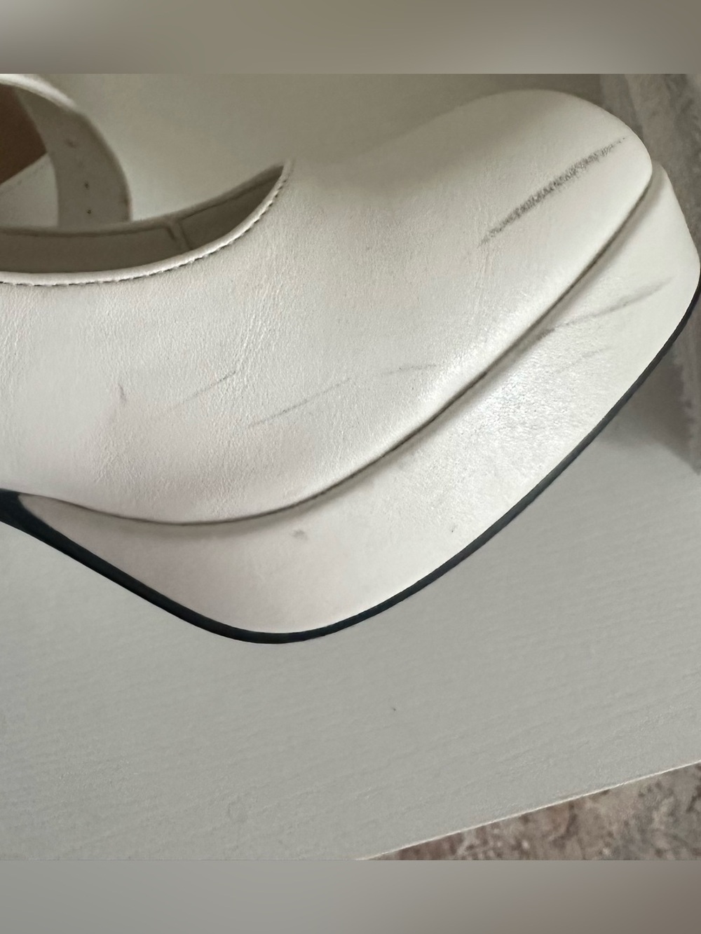 White Heel Pump - Classic Women's Shoe - Picture 6 of 6